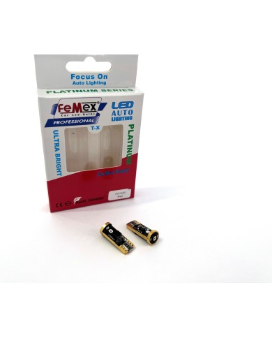 FEMEX Platinum Kırmızı T10 3smd OSRAM Chipset Led Ampul Aktif Canbus