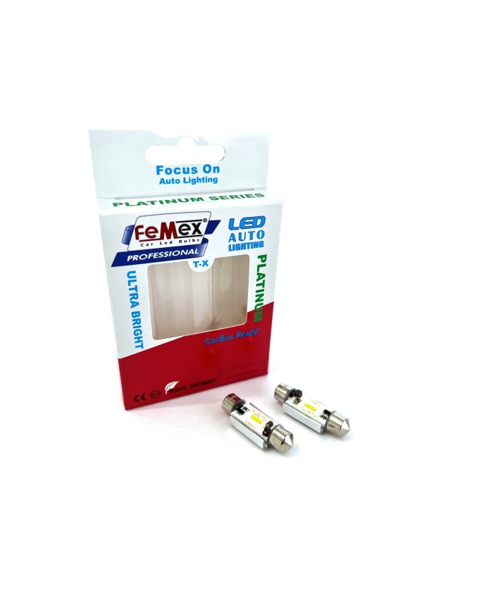 FEMEX Platinum 39mm Sofit Led Ampul CSP Chipset Aktif Canbus