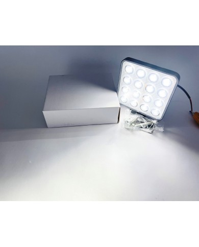 Kare Çalışma Lambası Beyaz 48W