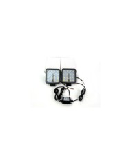 Projektör Çakar Led 2li Turuncu Çakarlı Modlu Kumandalı 12v-24v