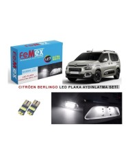 Citröen Berlingo 2023 Sonrası LED Plaka Aydınlatma Ampul Seti FEMEX Parlak Beyaz