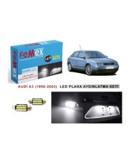AUDI A3 (1996-2003) LED PLAKA AYDINLATMA AMPUL SETİ FEMEX PARLAK BEYAZ
