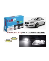 AUDİ A4 (2002-2012) LED PLAKA AYDINLATMA AMPUL SETİ FEMEX PARLAK BEYAZ