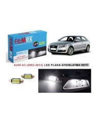 AUDI A3 (2003-2012) LED PLAKA AYDINLATMA AMPUL SETİ FEMEX PARLAK BEYAZ