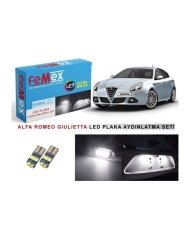 ALFA ROMEO GIULIETTA LED PLAKA AYDINLATMA AMPUL SETİ FEMEX PARLAK BEYAZ