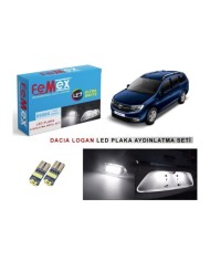 DACIA LOGAN LED PLAKA AYDINLATMA AMPUL SETİ FEMEX PARLAK BEYAZ