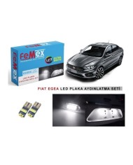 FIAT EGEA LED PLAKA AYDINLATMA AMPUL SETİ FEMEX PARLAK BEYAZ