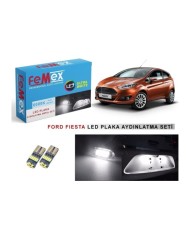 FORD FİESTA LED PLAKA AYDINLATMA AMPUL SETİ FEMEX PARLAK BEYAZ