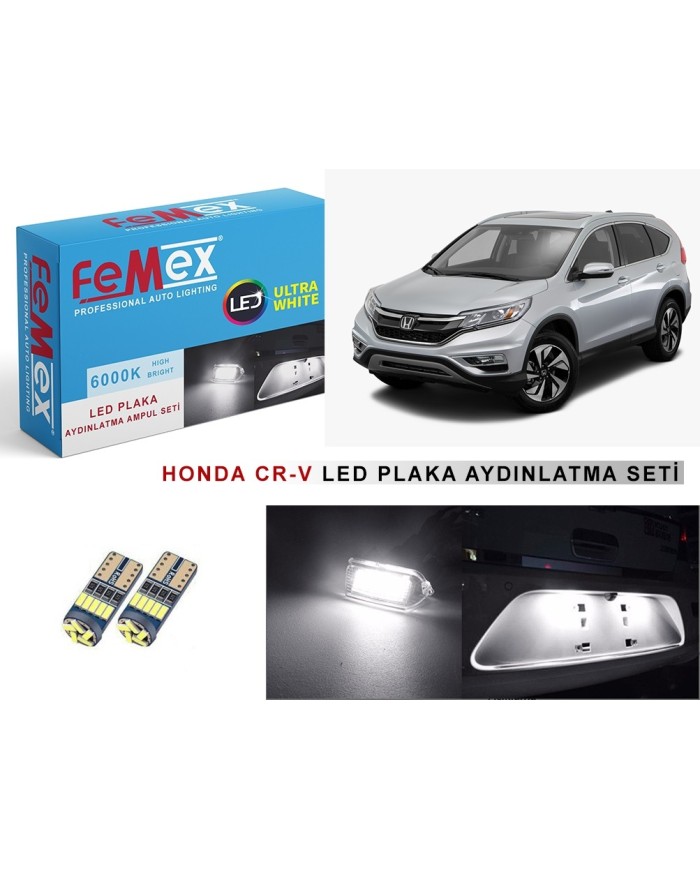 HONDA CR-V LED PLAKA AYDINLATMA AMPUL SETİ FEMEX PARLAK BEYAZ