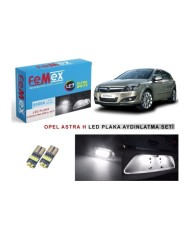 OPEL ASTRA H LED PLAKA AYDINLATMA AMPUL SETİ FEMEX PARLAK BEYAZ