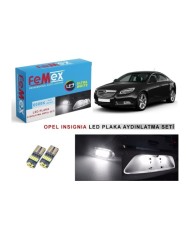 OPEL INSIGNIA  LED PLAKA AYDINLATMA AMPUL SETİ FEMEX PARLAK BEYAZ