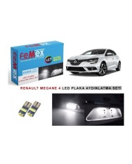 RENAULT Megane 4 LED PLAKA AYDINLATMA AMPUL SETİ FEMEX PARLAK BEYAZ