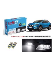 NISSAN QASQAI LED PLAKA AYDINLATMA AMPUL SETİ FEMEX PARLAK BEYAZ