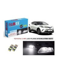 TOYOTA C-HR  LED PLAKA AYDINLATMA AMPUL SETİ FEMEX PARLAK BEYAZ