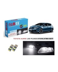 TOYOTA AURIS  LED PLAKA AYDINLATMA AMPUL SETİ FEMEX PARLAK BEYAZ