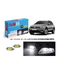 VW TIGUAN 2007-2016 LED PLAKA AYDINLATMA AMPUL SETİ FEMEX PARLAK BEYAZ