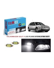 VW GOLF 4 LED PLAKA AYDINLATMA AMPUL SETİ FEMEX PARLAK BEYAZ