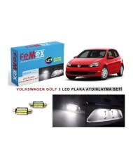 VW GOLF 5 LED PLAKA AYDINLATMA AMPUL SETİ FEMEX PARLAK BEYAZ
