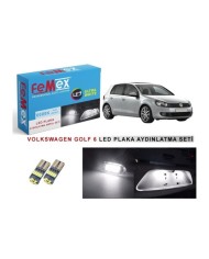 VW GOLF 6 LED PLAKA AYDINLATMA AMPUL SETİ FEMEX PARLAK BEYAZ