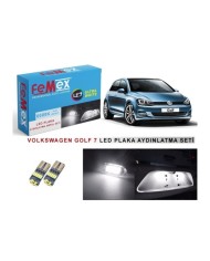 VW GOLF 7 LED PLAKA AYDINLATMA AMPUL SETİ FEMEX PARLAK BEYAZ