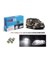 FIAT DOBLO D4 LED PLAKA AYDINLATMA AMPUL SETİ FEMEX PARLAK BEYAZ