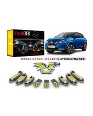 Nissan Qashqai J12 LED İç Aydınlatma Ampul Seti FEMEX Parlak Beyaz
