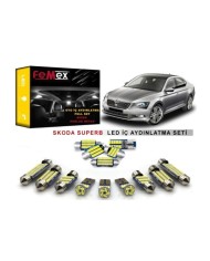 Skoda SuperB 2015 Sonrası LED İç Aydınlatma Ampul Seti FEMEX Parlak Beyaz