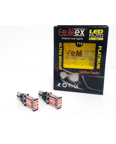 FEMEX T15 3030 Chip 24smd 1200 Lumen Kırmızı Led Ampul
