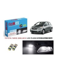 Toyota Yaris LED Plaka Aydınlatma Ampul Seti FEMEX Parlak Beyaz