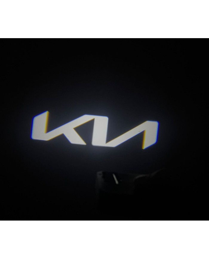 Kia Araçlar İçin Pilli Yapıştırmalı Kapı Altı Led Logo