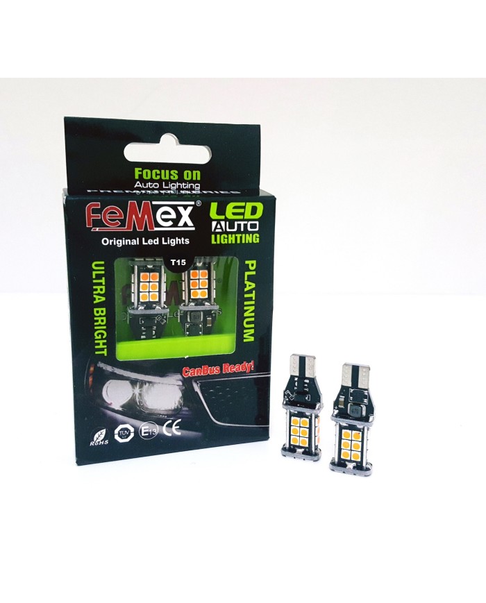 Renault Megane 4 Arka Sinyal Led Ampulu + Dekoder FEMEX W16W T15 Platinum