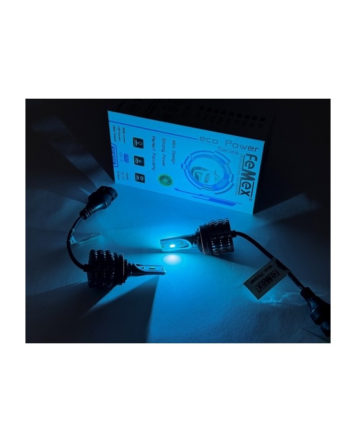 Femex Eco Power Buz Mavi 8000K CSP Chipset H8/11 Led Xenon Led Headlight