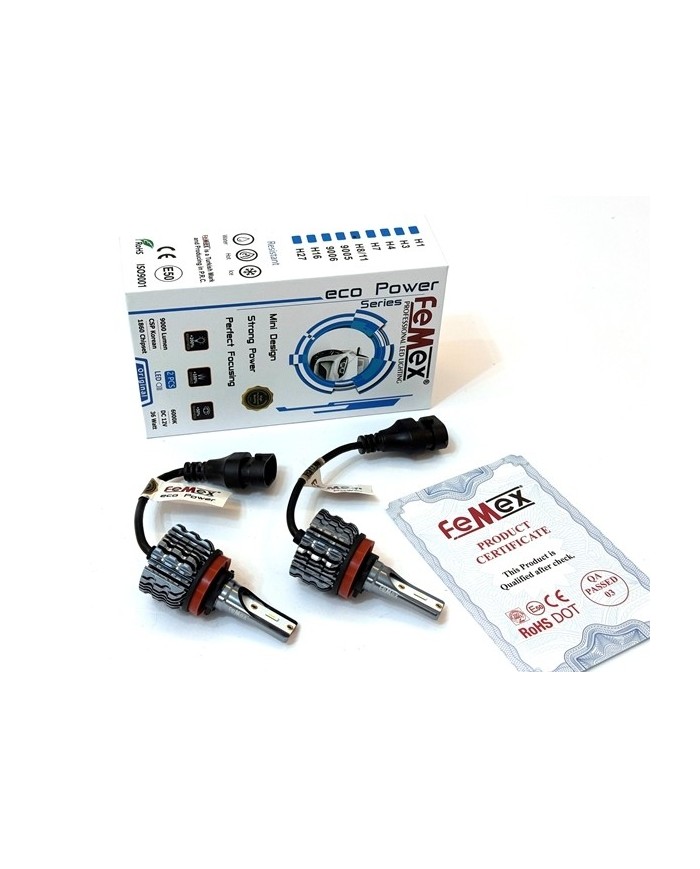 Femex Eco Power Buz Mavi 8000K CSP Chipset H8/11 Led Xenon Led Headlight