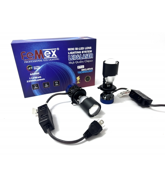 Femex H4 Pro Excusive Mini Bi-Led Lens Csp Lextar Chips 50w