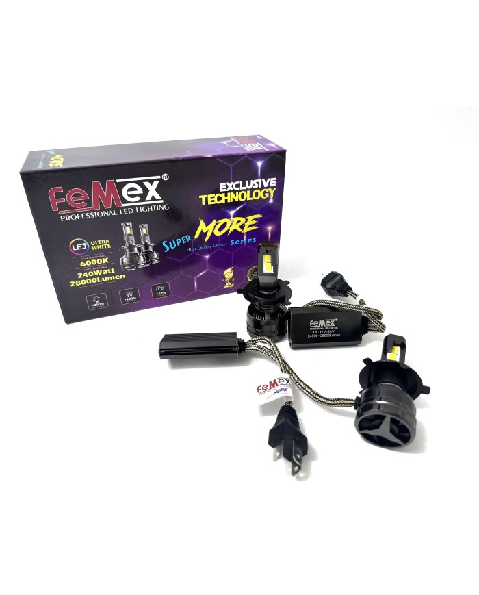 Femex H4 Super More CSP Superior ETI Chipset 120W 28000 Lm