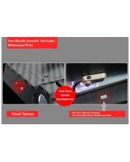 Tweety Logolu Mesafe Sensörlü  Fotoselli Pilli Yapıştırmalı Kapı Altı Led Logo