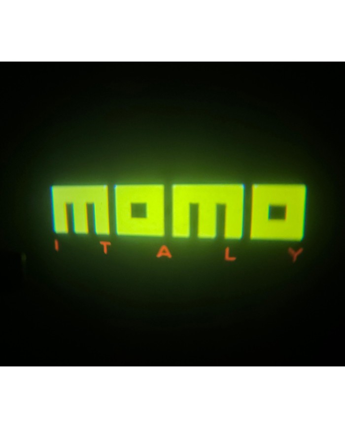 Momo Logolu Mesafe Sensörlü  Fotoselli Pilli Yapıştırmalı Kapı Altı Led Logo