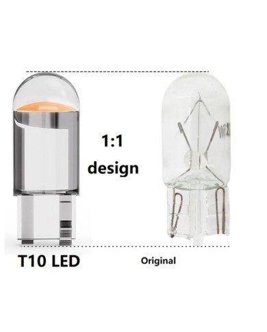 Universal T10 1smd Mini Beyaz Led Ampul 10lu Paket