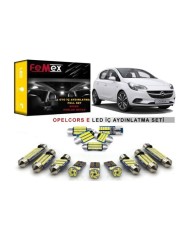 Opel Corsa E LED İç Aydınlatma Ampul Seti FEMEX Parlak Beyaz