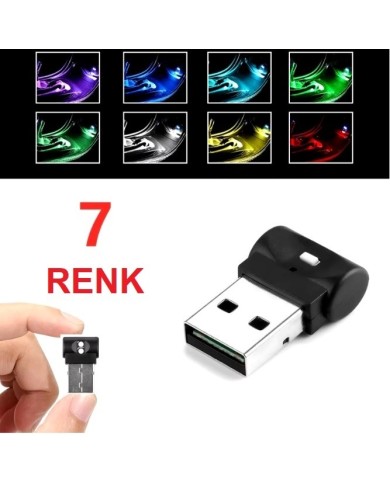 USB Disco Abiyans Led 7 Renkli Mini Led 8cm