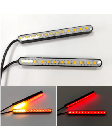 24 Smd Led Çakarlı Stop  Kayar sinyal 10cm
