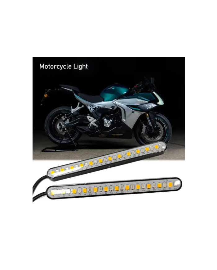 24 Smd Led Çakarlı Stop  Kayar sinyal 10cm