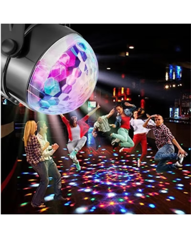 Disko Topu Parti Işıkları 7 Renk Led  Usb Girişli Sese Duyarlı Rgb Uzaktan Kumandalı