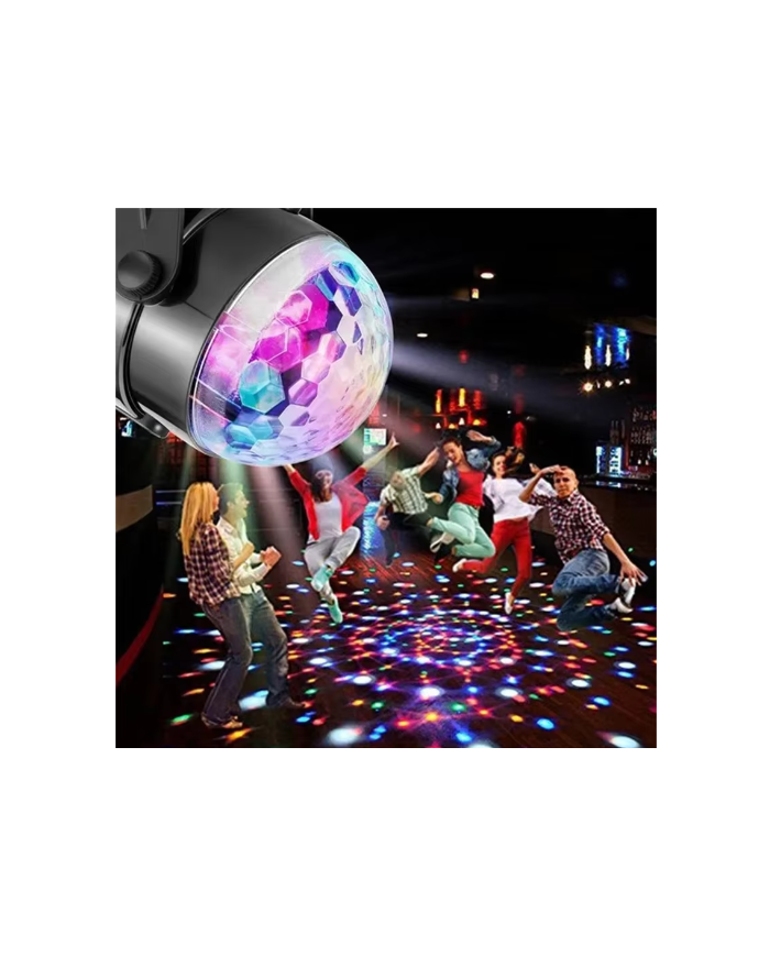Disko Topu Parti Işıkları 7 Renk Led  Usb Girişli Sese Duyarlı Rgb Uzaktan Kumandalı