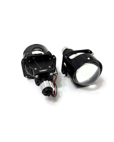 Femex P28 Vidalı Bi-Led Projektör Far İçi Led Mercek 2.5 Inc Kısa Uzun Birlikte (Vidalı Somonlu)