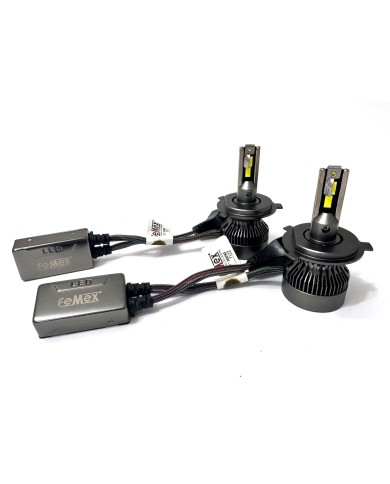 Femex GT Nano Plus Csp LUMILED ROYAL Chipset Radyatör Soğutmalı H4 Led Xenon Far Ampulu