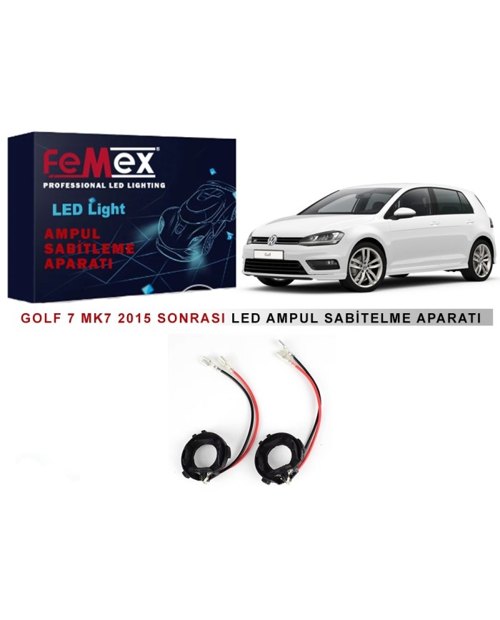 Volkswagen Golf 7 MK7 2015 Sonrası Araçlar için Kısa Far Tutucu Led Ampul Sabitleme Aparatı