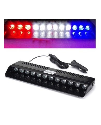 Polis Çakar Modül Vantuzlu S12 Mercekli 3 Renk Mavi Beyaz Kırmızı