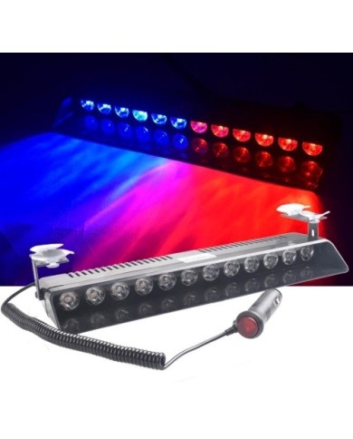 Polis Çakar Modül Vantuzlu S12 Mercekli 2 Renk Mavi Kırmızı