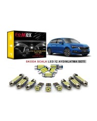 Skoda Scala LED İç Aydınlatma Ampul Seti FEMEX Parlak Beyaz